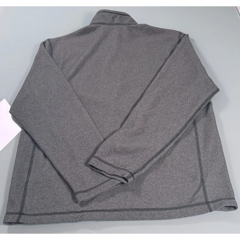 The North Face TKA Glacier 1/4-Zip Gray Mens Fleece Mock-Neck Pullover - Medium